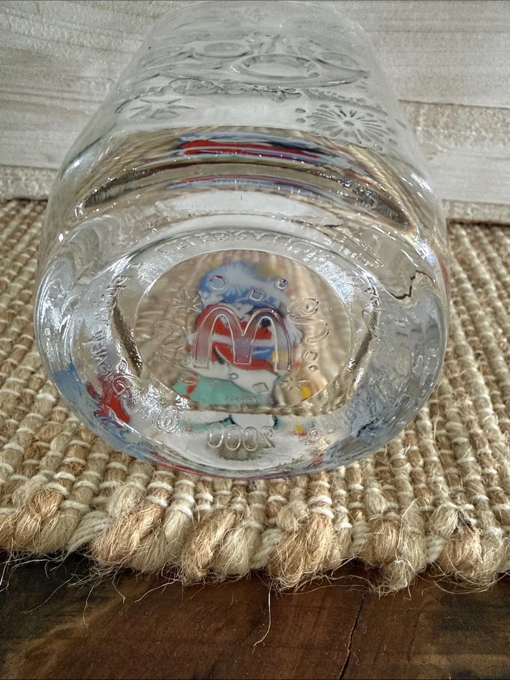 2000 Celebration Disney Epcot Mickey Glass